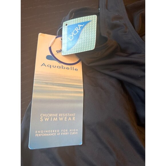 NWT Aquabelle Swimsuits for All Blue One Piece Size 32 - Picture 5 of 7